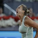 Sabalenka zapravila šest zaključnih žogic in se poslovila od Madrida