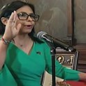 Delcy Rodriguez bo prisegla kot začasna predsednica Venezuele